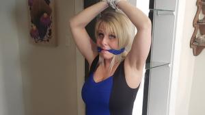 www.boundinthemidwest.com - Lolly Gagg Tied To A Post thumbnail